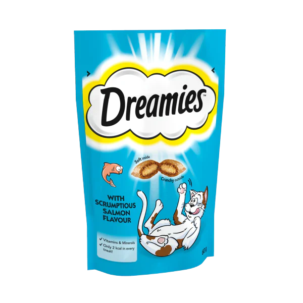 Dreamies_salmon_60g Dreamies Cat Treat With Salmon 60g - الصورة 1