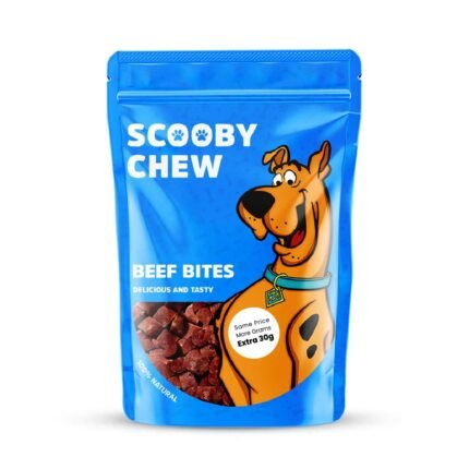 Scooby Chew with Beef Bites Dog Treats 120g + Extra 30g Free