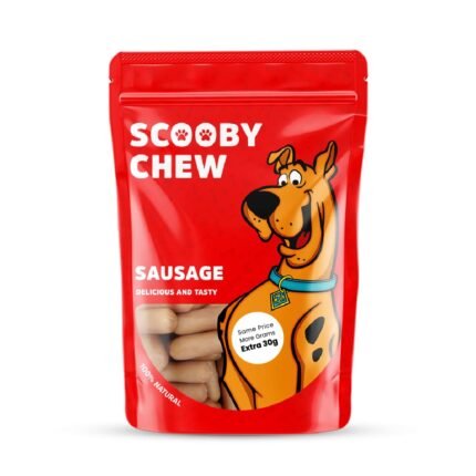 Scooby Chew with Sausage Dog Treats 120g + Extra 30g Free