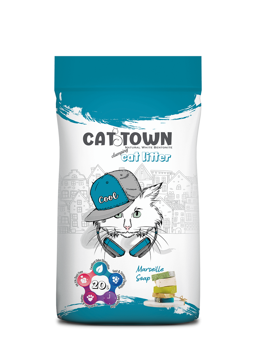 cattown-20lt-marseille-soap Cat Town Marseille Soap Scented 20L - الصورة 1