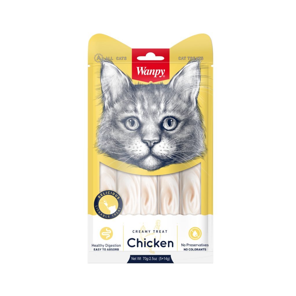 chicken-compressed-1024x1024 Wanpy Creamy Lickable Treat - Chicken (5)packs - الصورة 1