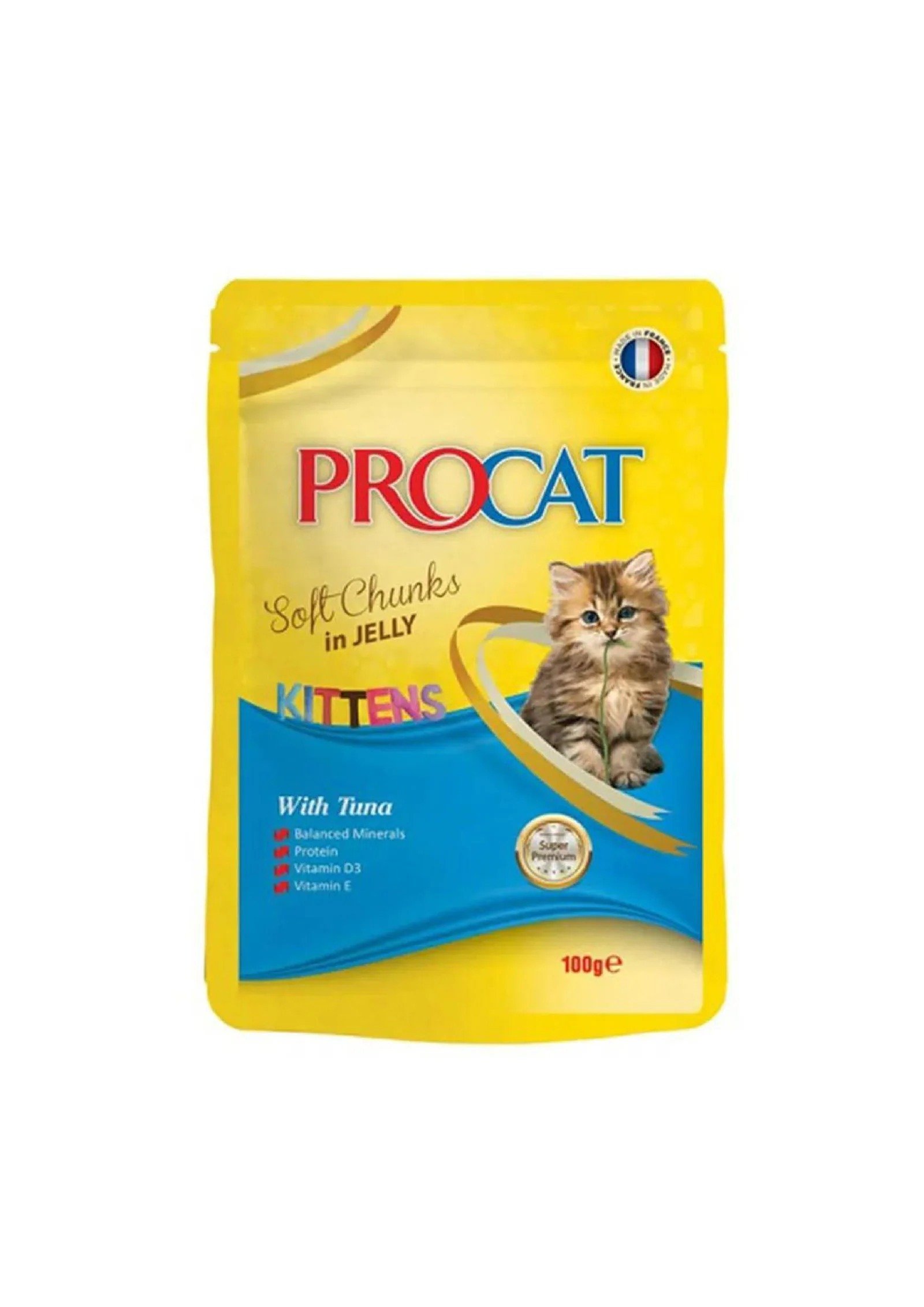 ⁦Procat Kitten Wet Food Tuna Jelly Pouch 100g⁩ - الصورة ⁦1⁩