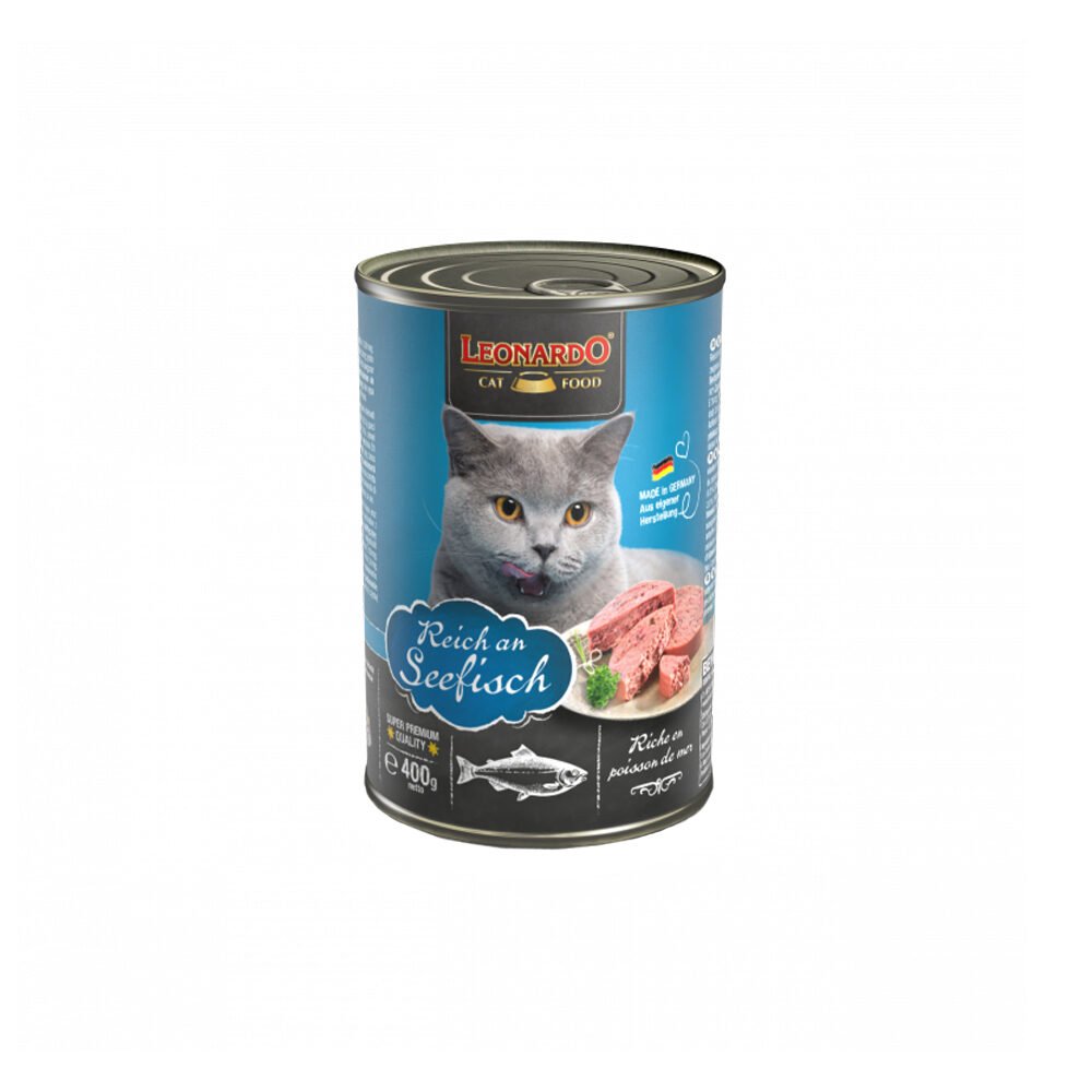 leonardo_natvoer_in_blik_219119_1000_none Leonardo Cat With Fish 400g - الصورة 1