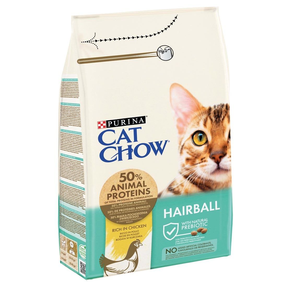 photo_6021847971139798431_y Purina CAT CHOW Hairball Control Rich in Chicken Dry Cat Food (1.5kg) - الصورة 1
