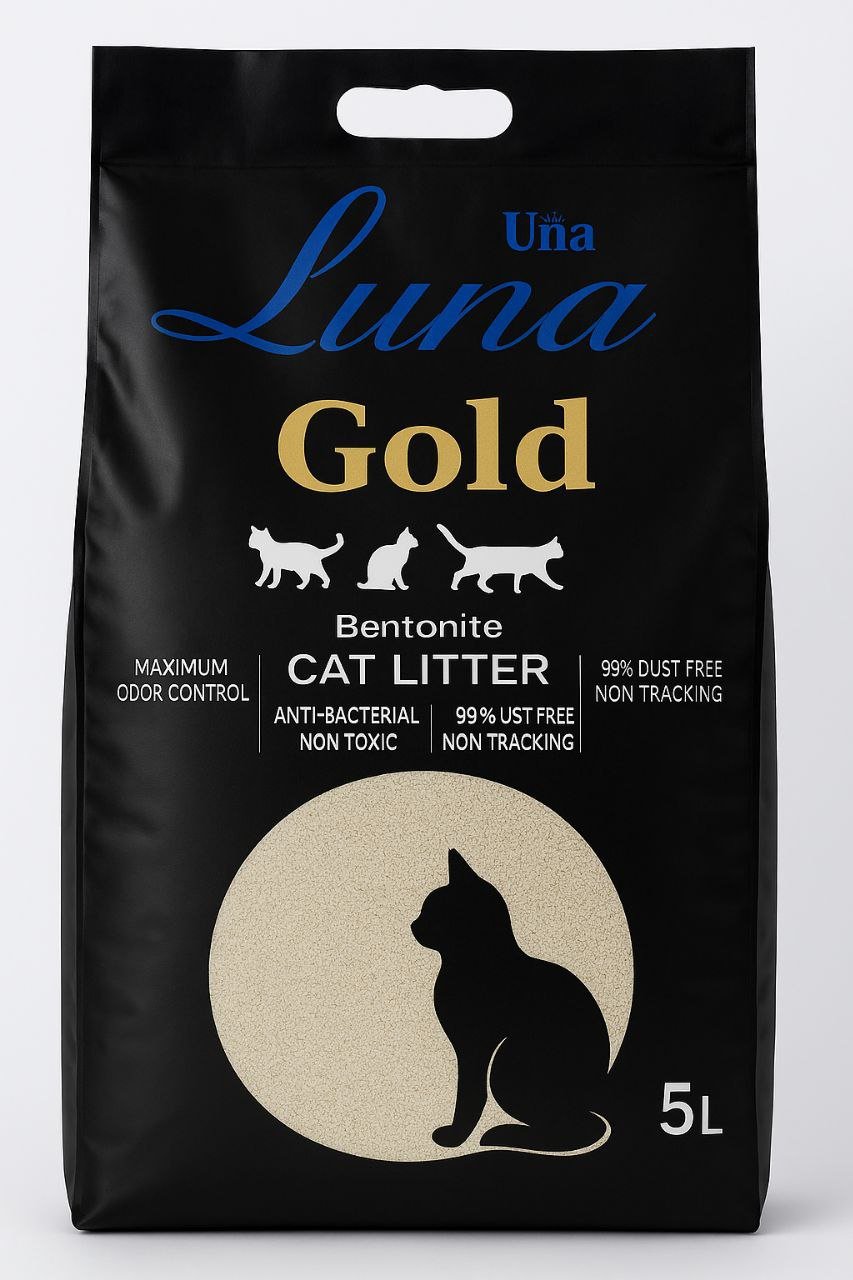 photo_6028427946936616597_y Luna Gold Bentonite Cat Litter (Marseille soap) 5L - الصورة 1