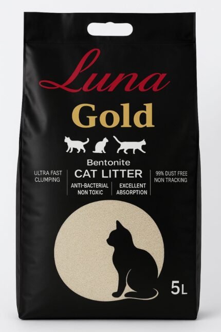 Luna Gold Bentonite Cat Litter (Rose) 5L