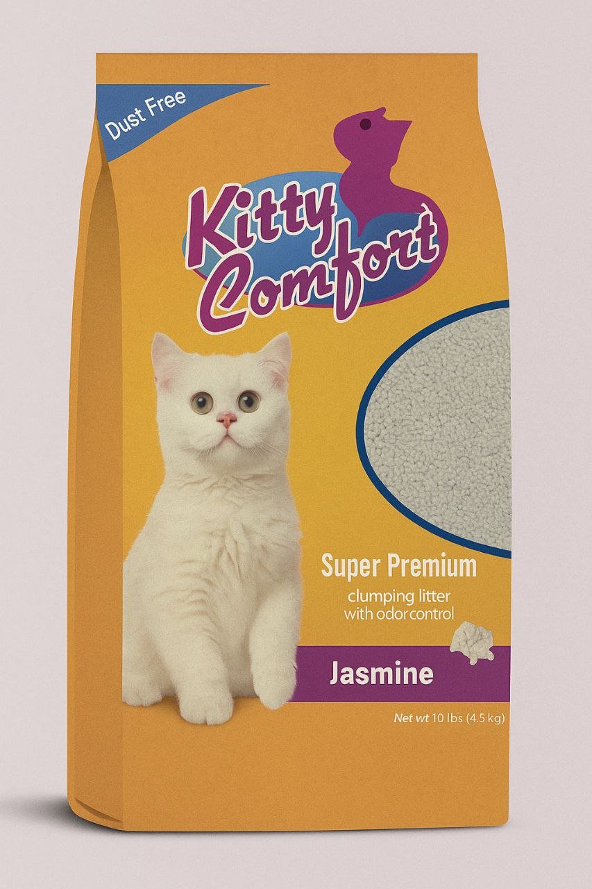 photo_6028427946936616651_y Kitty Comfort Super Premium Clumping Litter – Jasmine 5L - الصورة 1